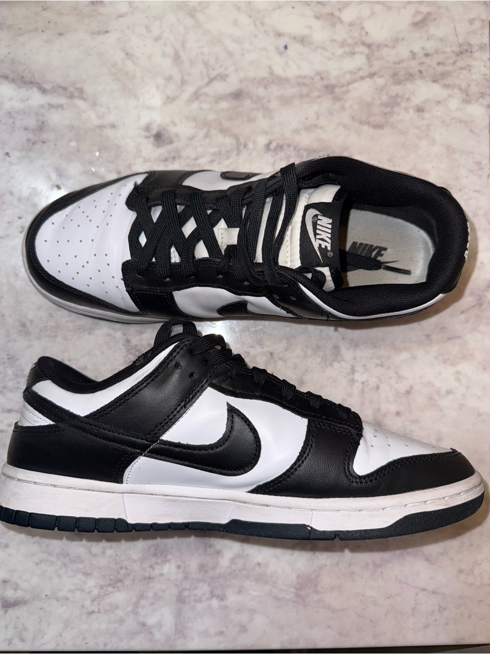 Nike Dunk Low Panda sneakers in Black & White